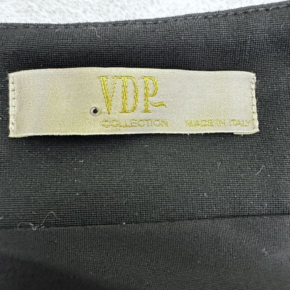 VDP Collection Women Black Stretch Below Knee Pencil Skirt SZ 8/44 Made in Italy - Picture 9 of 13